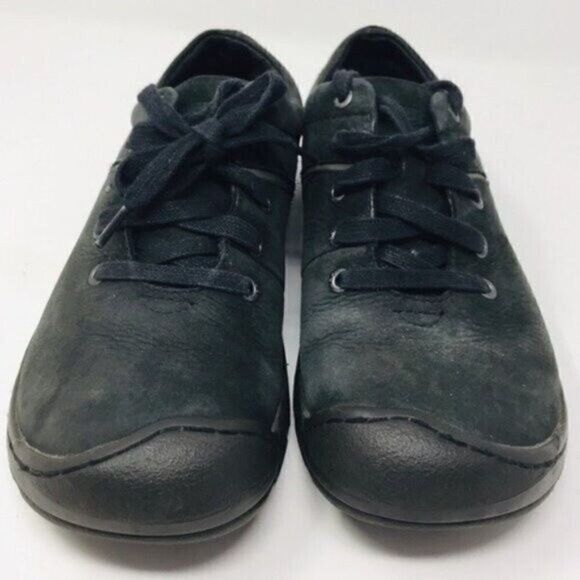 Keen womans black suede sneakers US8 BoxT  lace up - Picture 2 of 7